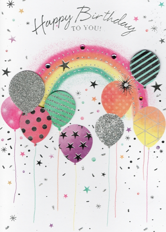 Balloons Birthday card