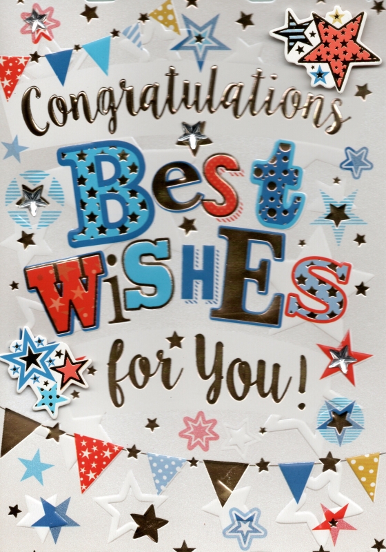 Congratulations Best Wishes card