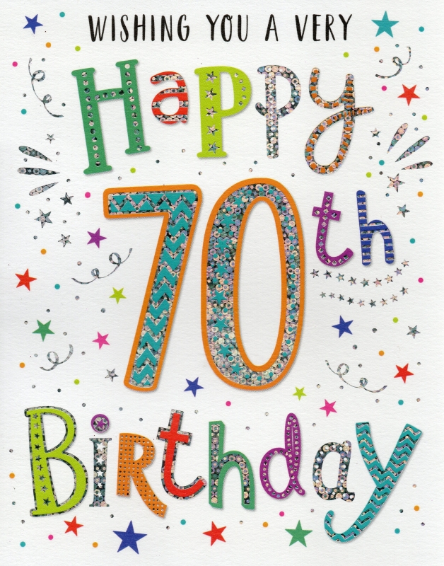 70th Birthday card