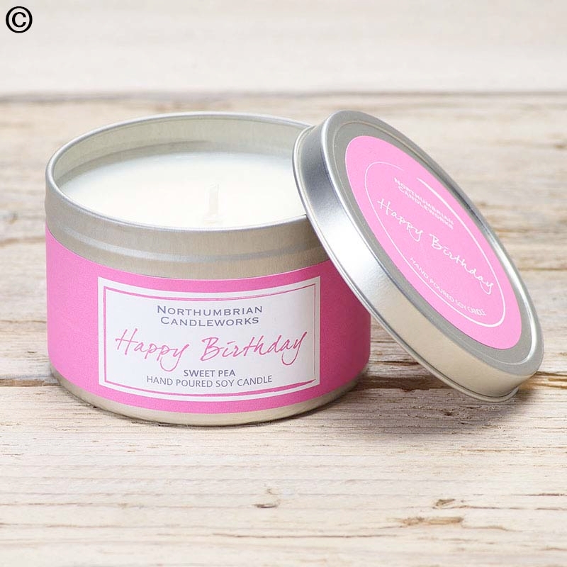 Happy Birthday Sweetpea Scented Candle