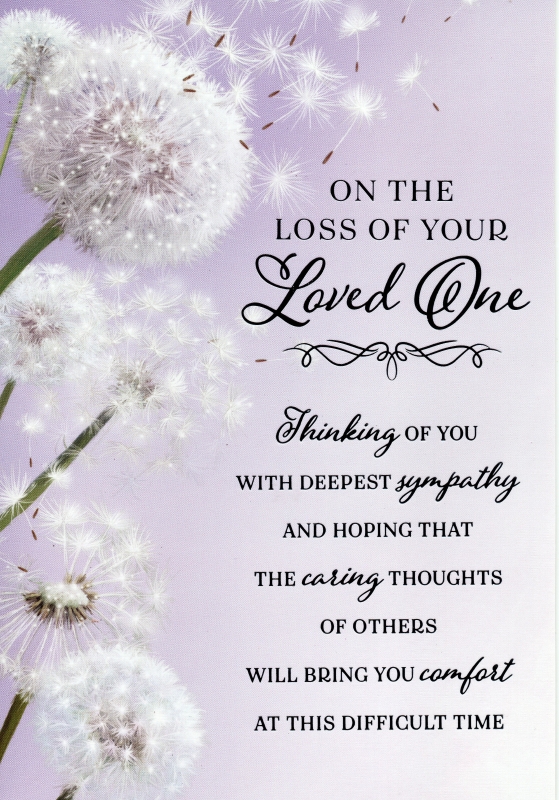 Loss of Your Loved One card