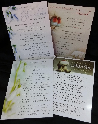 Christmas Memorial Cards.