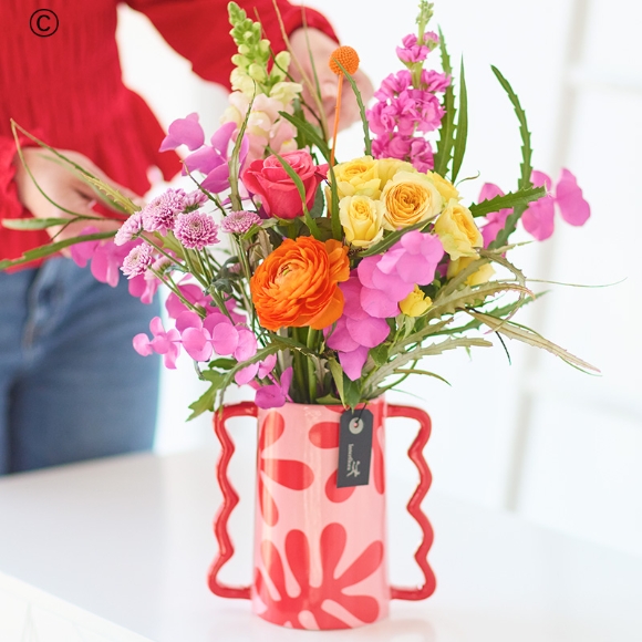 Bright Mothers Day Vase