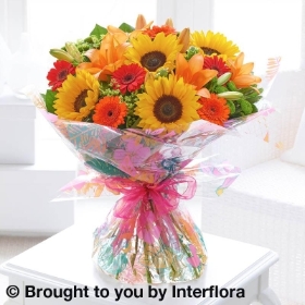 Seasonal Splendour Sunflower & Lily Tie & Chocolates