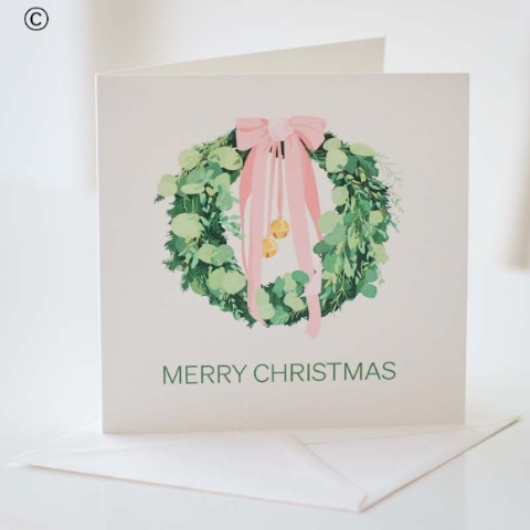 Wreath Merry Christmas Card