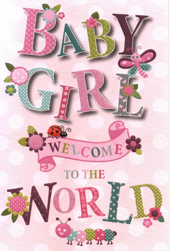Baby Girl Card – buy online or call 0161 789 4914