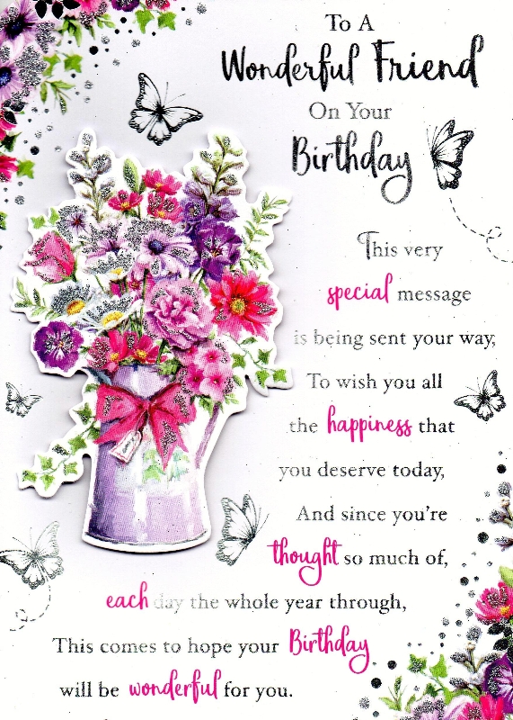 Friend Birthday Card Buy Online Or Call 0161 789 4914