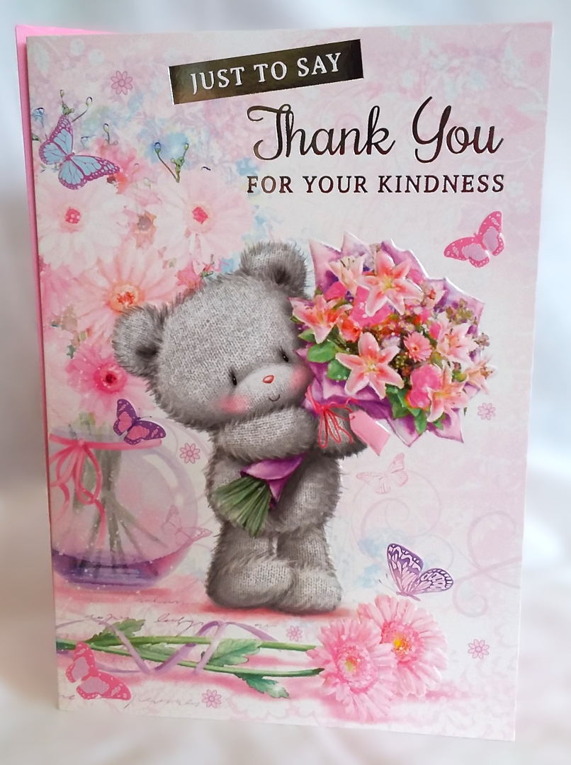 Teddy Thank You Card – buy online or call 0161 789 4914