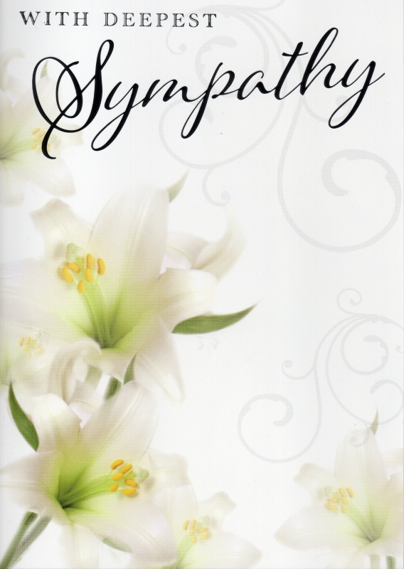 Classic With Deepest Sympathy card buy online or call 0161 789 4914
