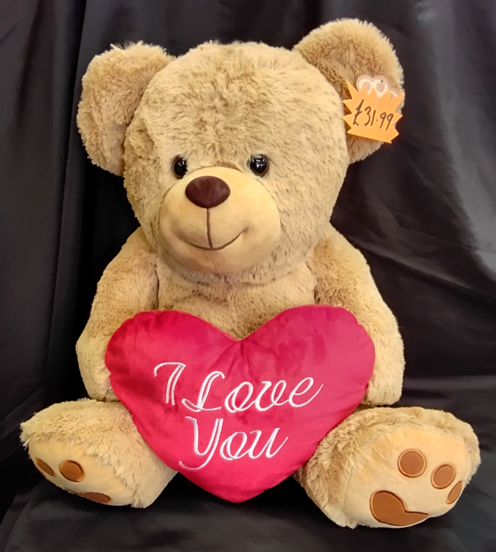 Large Brown I Love You Teddy