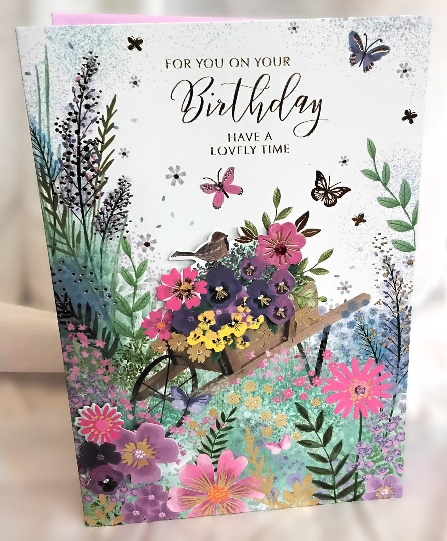 Bird & Barrow birthday card