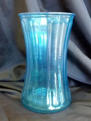Blue Straight Lined Vase