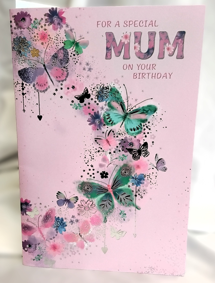Mum Butterfly Birthday card