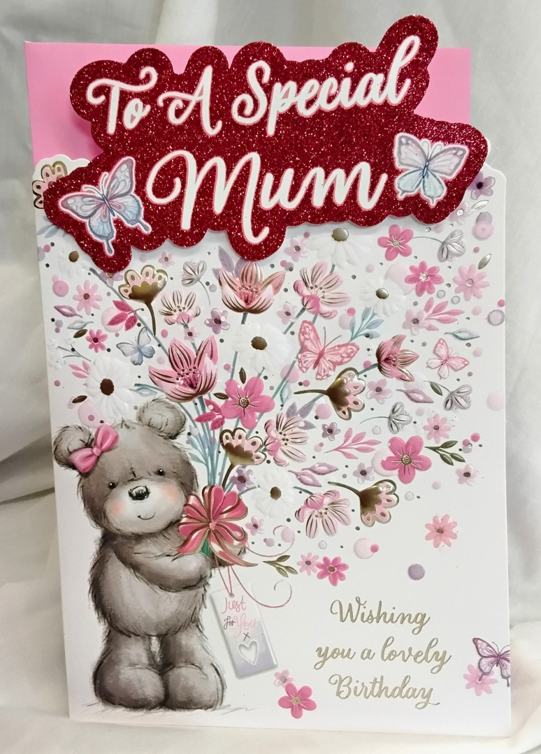 Mum Glitter Birthday card