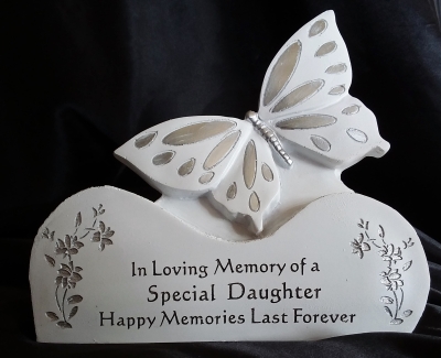 Silver Butterfly Plaque