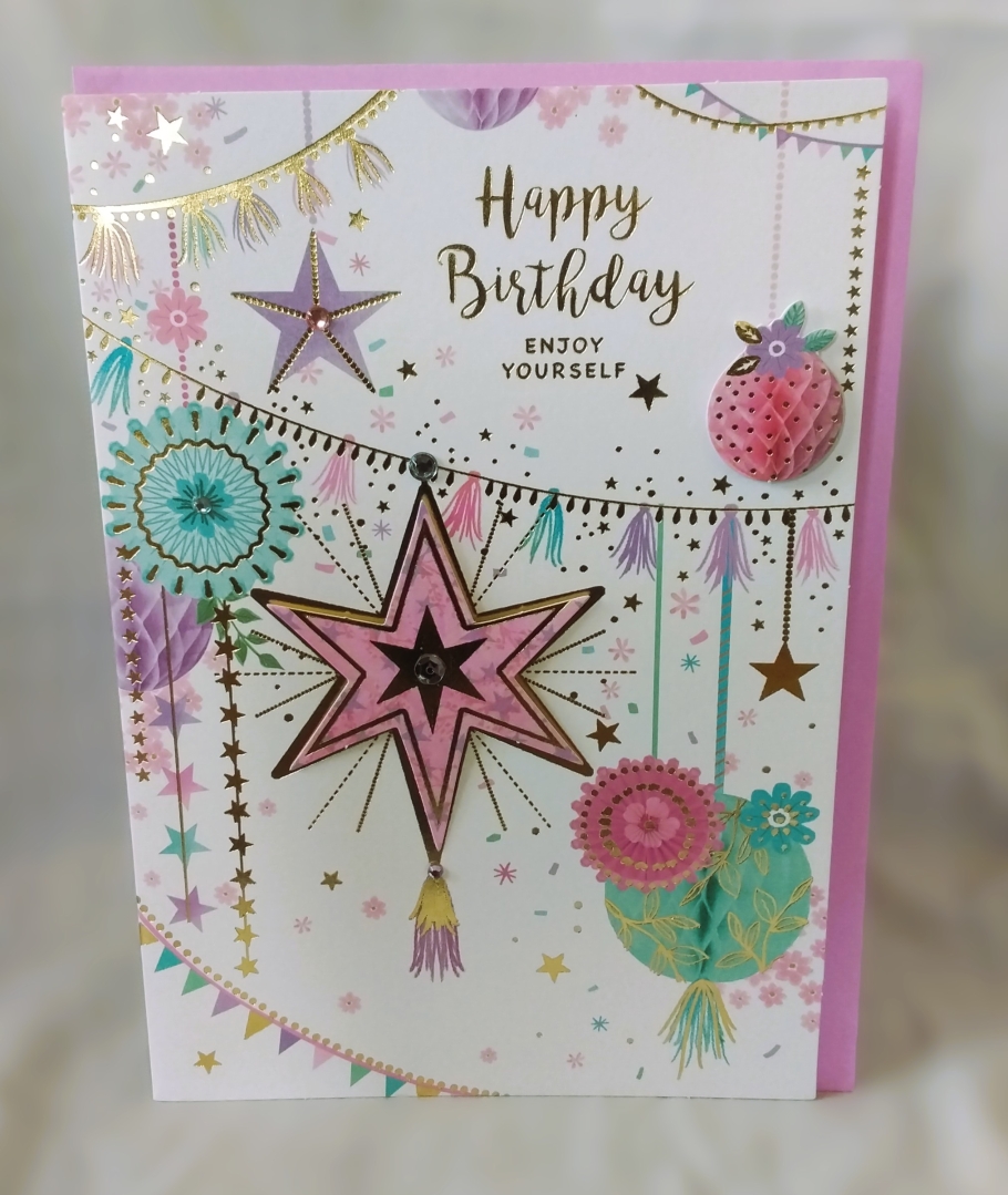 Starburst Birthday card