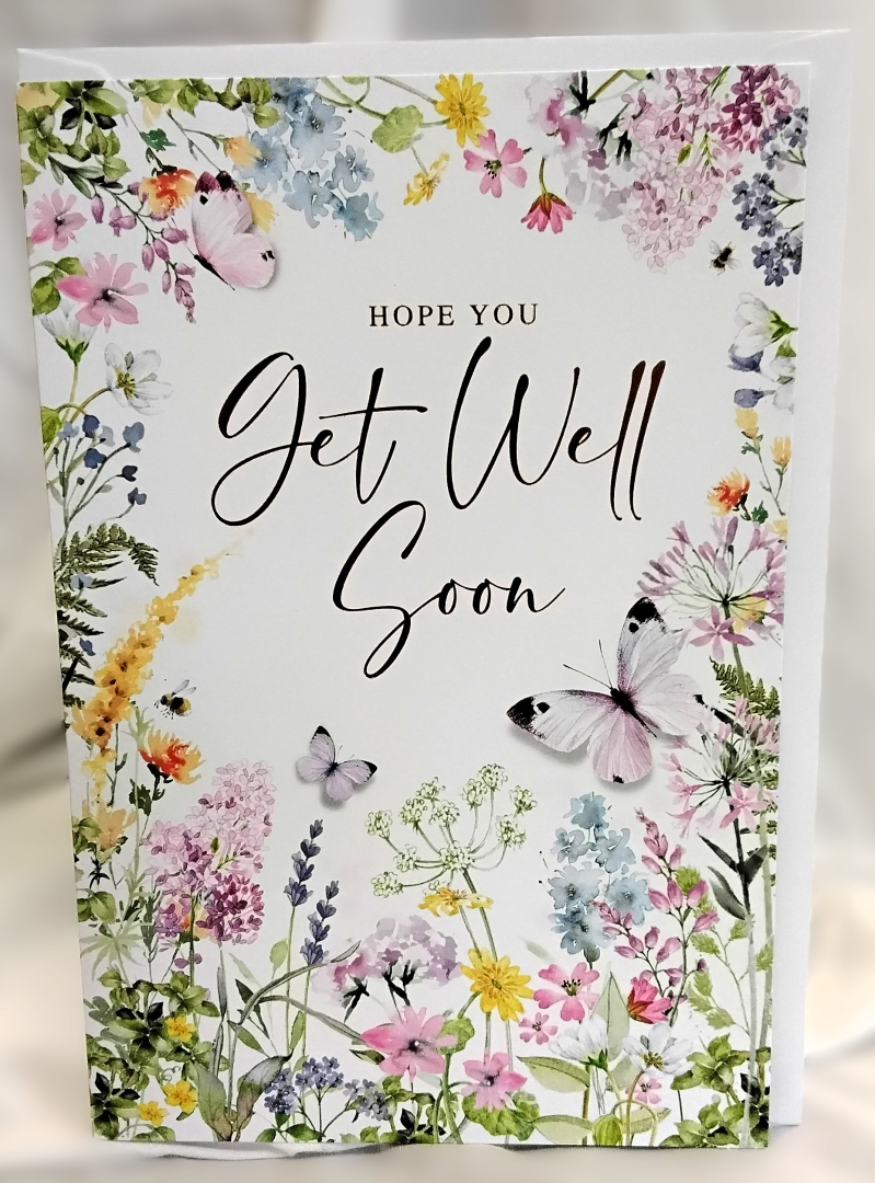 Wildflower Get Well Soon card