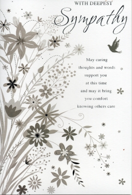With Deepest Sympathy card.