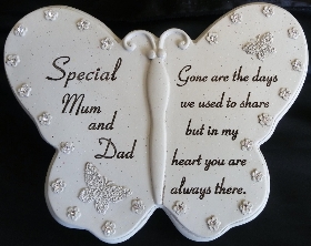 Gemmed Butterfly Plaques