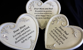 Gemmed Heart Plaques