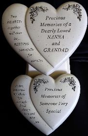 Double Heart Plaque