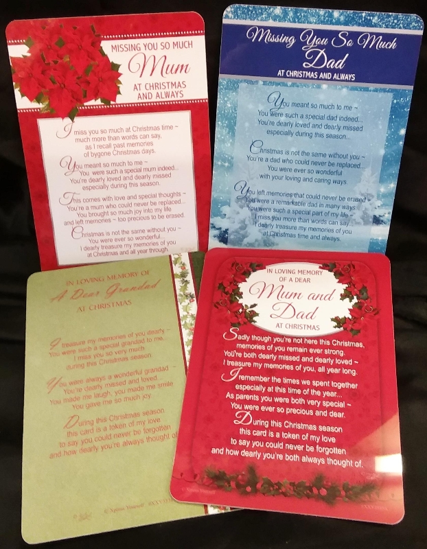 Christmas Memorial Cards,