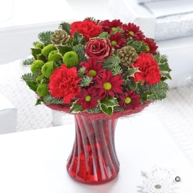 Christmas Florist Choice Vase