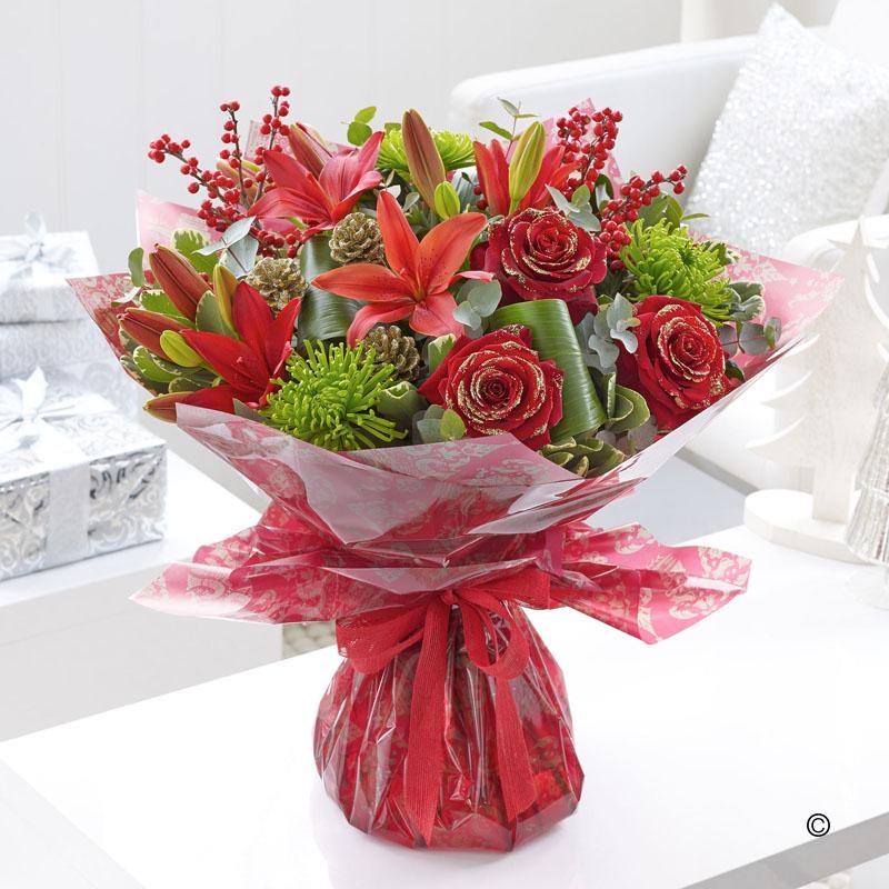 Christmas Florist Choice Handtied