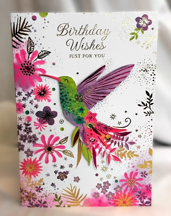 Hummingbird Birthday card
