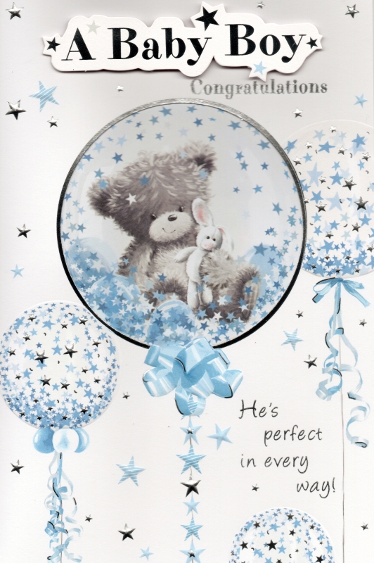 Baby Boy Congratulations card