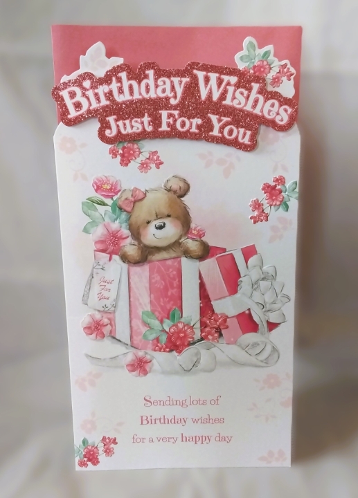 Glitter Birthday Wishes card