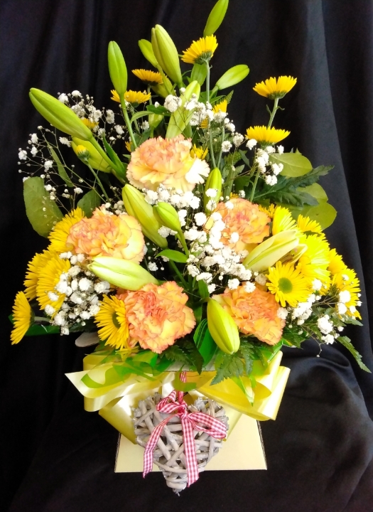 Grey Heart Keepsake Giftbox