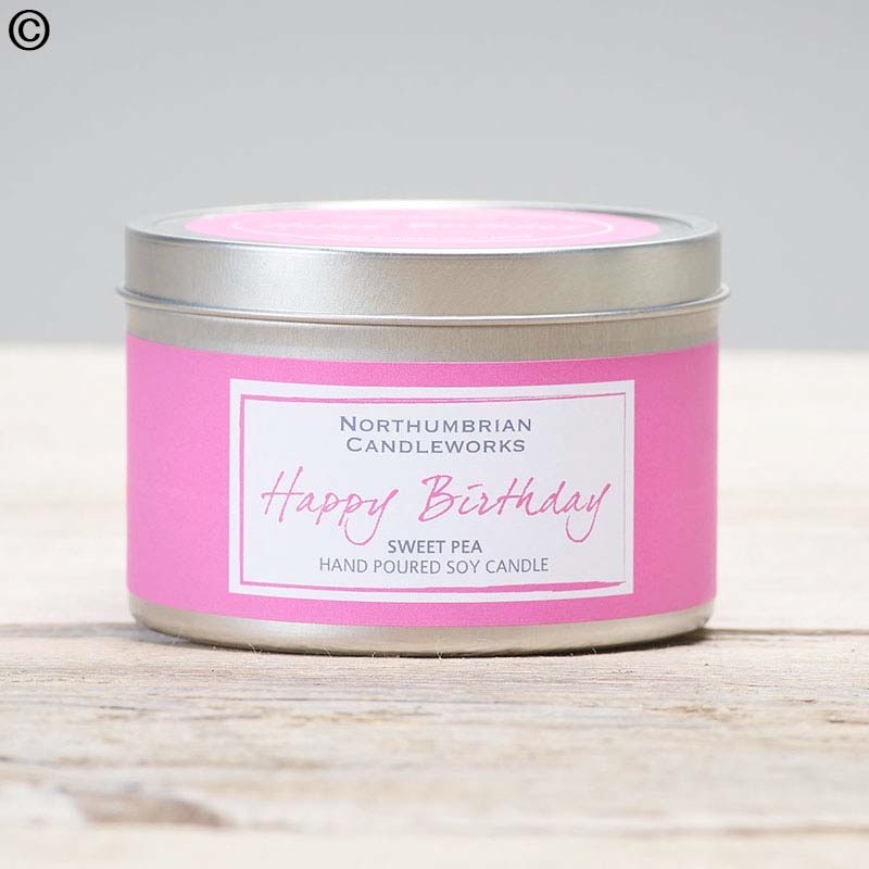 Happy Birthday Sweetpea Scented Candle