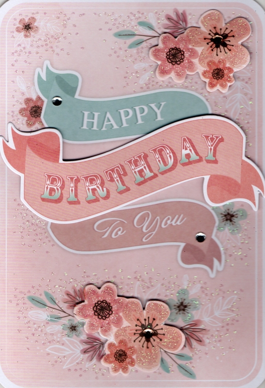 Happy Birthday To You card.