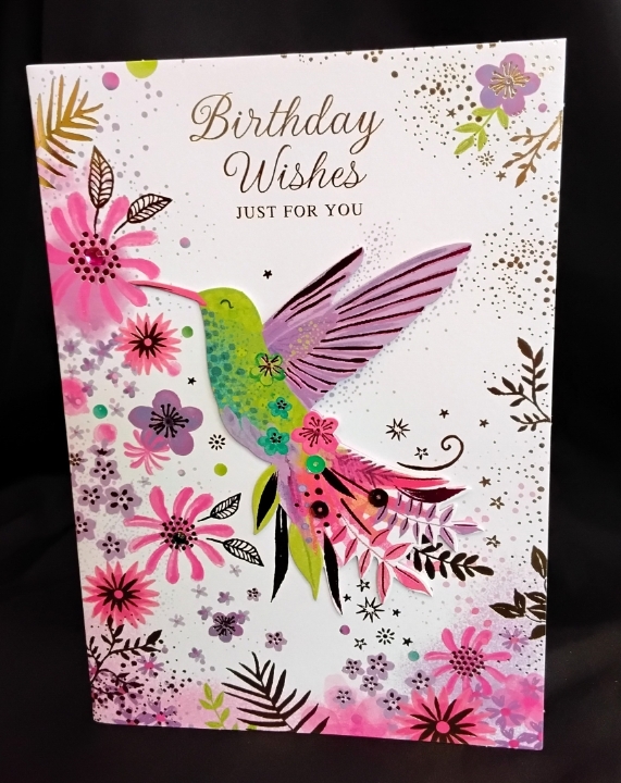 Hummingbird Birthday card