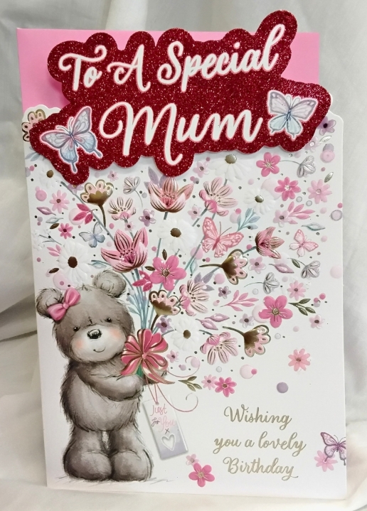 Mum Glitter Birthday card