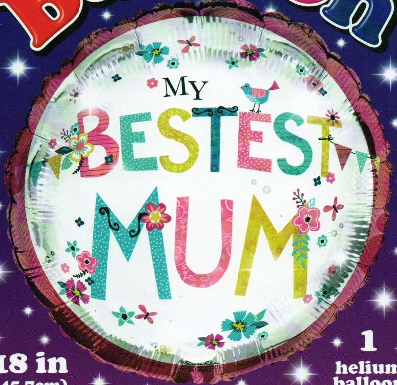 My Bestest Mum balloon