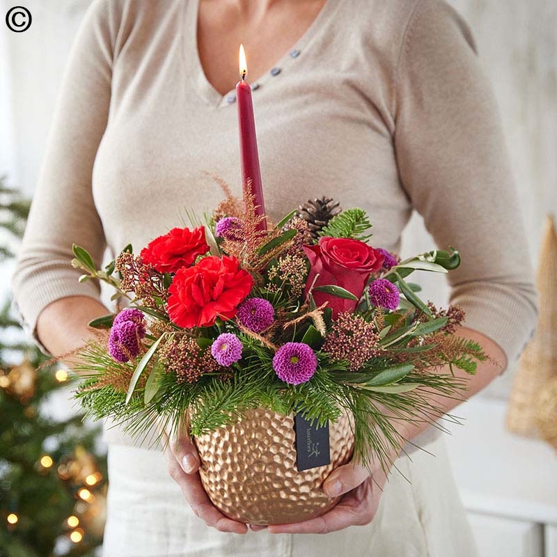 Seasonal Candle Arrangement