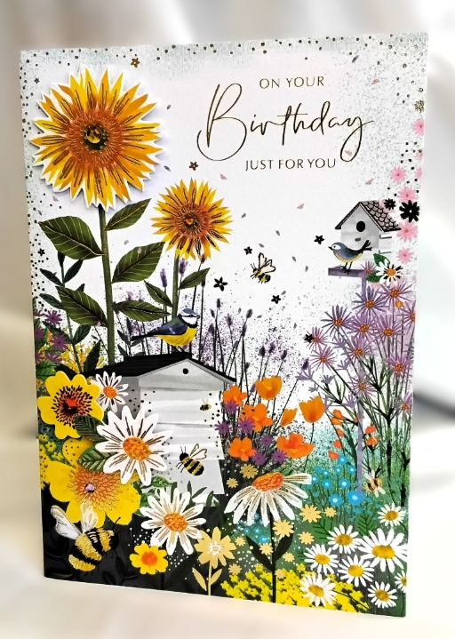 Sunflower Garden Birthday card