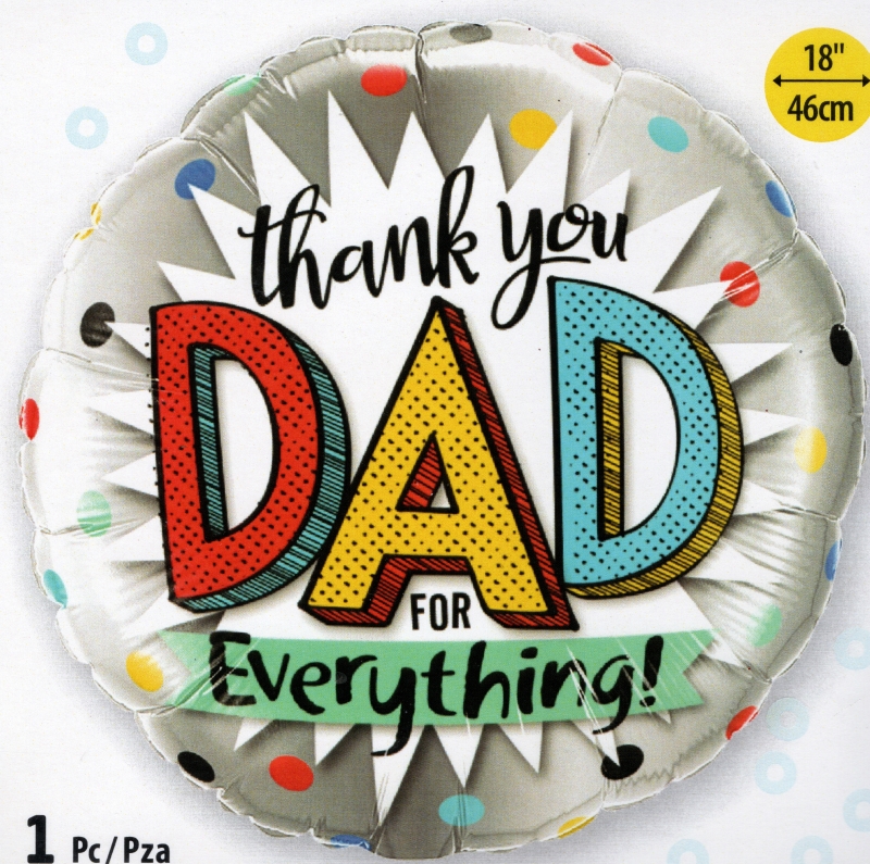 Thank You Dad balloon