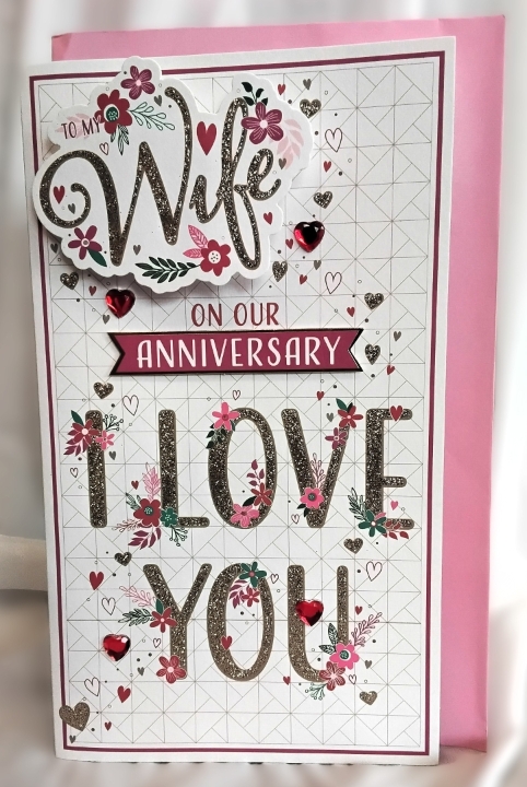 Wife of Our Anniversary card