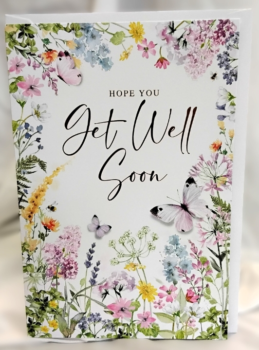 Wildflower Get Well Soon card