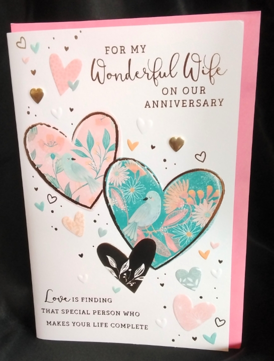 Wonderful Wife Anniversary card
